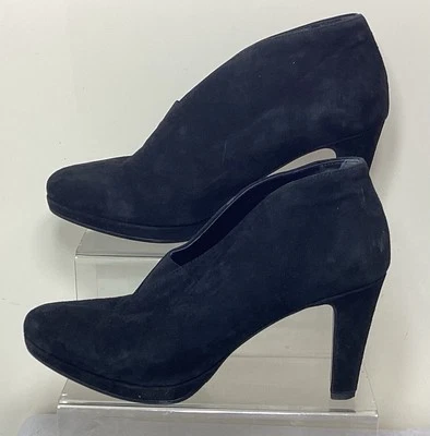 Botas de salón Gabor Amien para mujer negras de gamuza con tacón sin cordones en talla UK 7 Foto 1 de 4