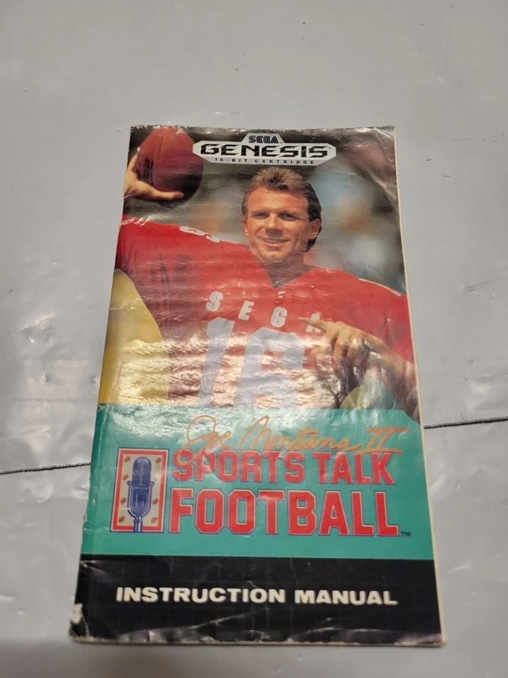 Joe Montana II Sports Talk Football | Sega Genesis | Manual Only - Image 1 of 3