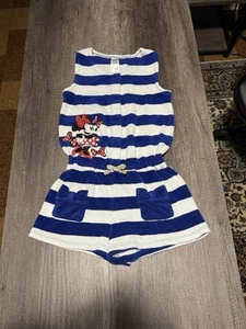 Disney Store Minnie Mouse Hooded Swim Cover Up for Girls Size 7/8 - Picture 1 of 3