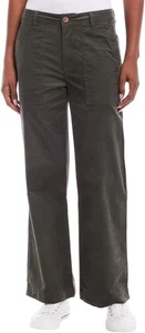 Weatherproof Vintage Womens Pants Corduroy Wide-Leg Stretch Pockets, Green,10 - Picture 1 of 4