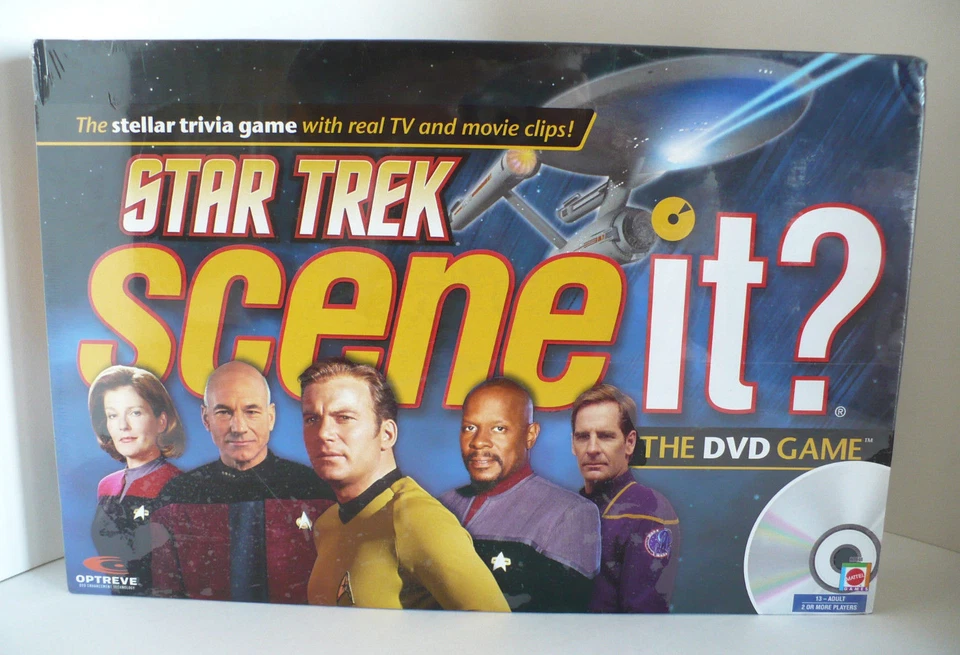 Star Trek Scene It? Mattel Trivia DVD & Board Game New in Box - Image 1 of 4