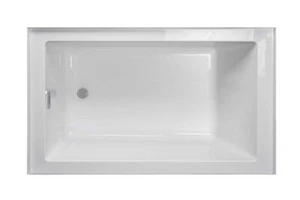 Jacuzzi Linea 60x30 Acrylic Soaking Bathtub for3 Wall Alcove, RT Drain - Picture 1 of 2