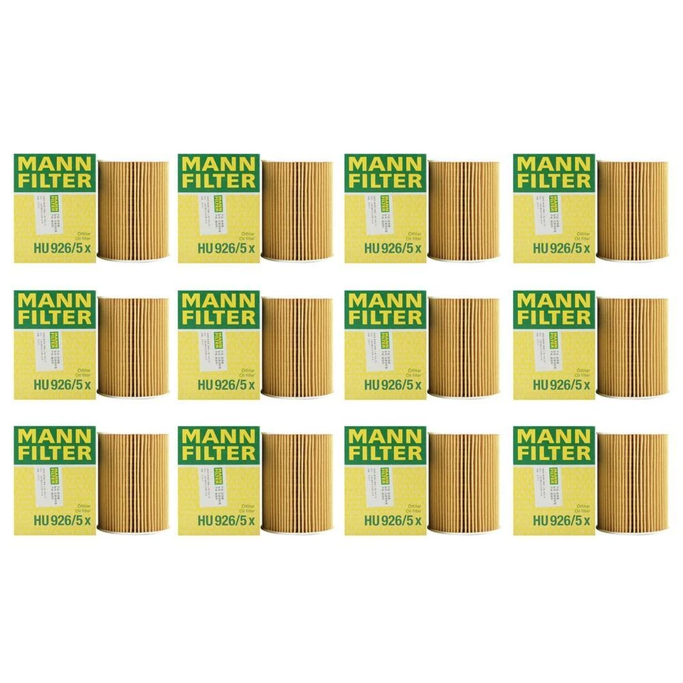 OEM Mann Set of 12 Oil Filters for BMW E60 E63 M5 M6 5.0 S85B50A 2006-2010 - Image 1 of 1