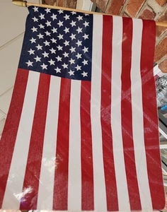 Box of 24 12"x18" Double Sided US Stick Flag - Picture 1 of 4