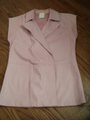 GIANNI VERSACE ORCHID LEATHER TOP size S - Image 1 of 4