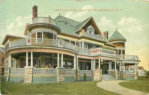 BROOKLYN NY BOROUGH PARK CLUBHAUS 1910 POSTKARTE - Bild 1 von 2