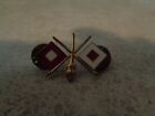2 FLAGS WITH SWORD IN MIDDLE Collar Pin **