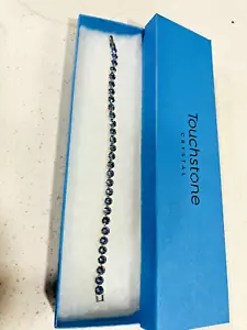 Touchstone Crystal, a Swarovski Crystal company, Aquamarine Ice Bracelet - Picture 1 of 3