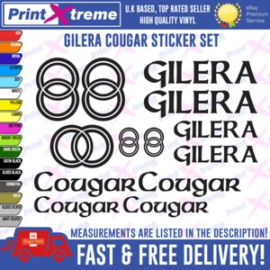 Calcomanías/pegatinas personalizadas Gilera Cougar - todos los colores disponibles scooter, motocicleta - Imagen 1 de 8
