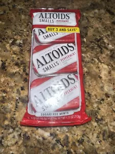 Altoids Smalls menta piperita menta piperita senza zucchero - 1,76 once stagno (confezione da 3). Nuovo - Foto 1 di 2