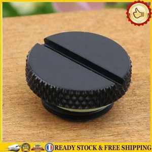 Black G1/4 Thread Low Profile Plug for PC Water Cooling Radiator Reservoir - Zdjęcie 1 z 5