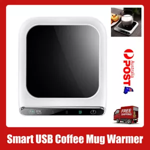 Smart USB Coffee Mug Warmer Tea Milk Cup Heater Pad Heating Plate Office Home - Picture 1 of 12