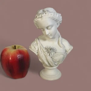 Antique Parianware Bust of Young Lady - Picture 1 of 9