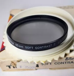 Tiffen 55mm Soft Contrast 2 #2 Glass Lens Filter 55 mm E-55 USA - Picture 1 of 6
