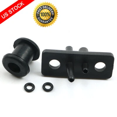 Honda ATC 70 90 110 125 TRX 70 125 Dual Line Fuel Gas Tank Flange Plastic Tanks - Imagem 1 de 4