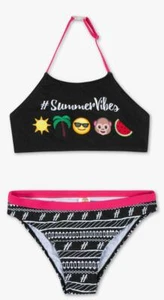 Phonicons Bikini 2 teilig GR.158/164 mit Stickerei schwarz NEU - Bild 1 von 1