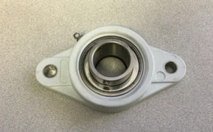AMI MUCNFL206-20W Flange Bearing; 2-Bolt Thermoplastic ; Stainless Bearing - Picture 1 of 2