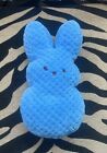 Peeps Blue Bunny Plush Just Born Marshmallow Pillow Stuffed Waffle Weave Htf 12