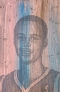 Stephen Curry Painting mix, rookie, Golden State Warriors - Picture 1 of 3