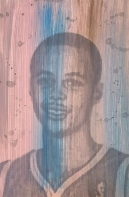 Stephen Curry Painting mix, rookie, Golden State Warriors - Image 1 of 3