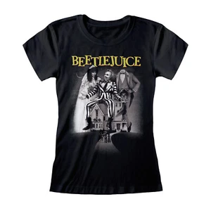 Camiseta Beetlejuice Póster de Película Betelgeuse Damas Calce Ajustado 366 Oficial Grande - Imagen 1 de 3
