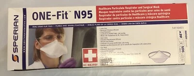 Sperian ONE-Fit N95 Disposable Particulate Respirator Mask NIOSH Approved 20 Ct - Image 1 of 3