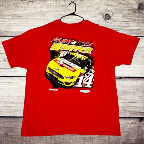 New Men’s 2XL Clint Bowyer Nascar Red T #14 Stewart Haas Racing New Without Tags Cover