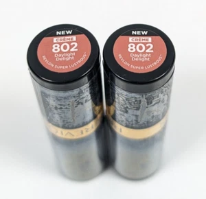 Revlon Super Lustrous Creme Lipstick 2 Pack 802 Daylight Delight Sealed Tubes - Picture 1 of 3