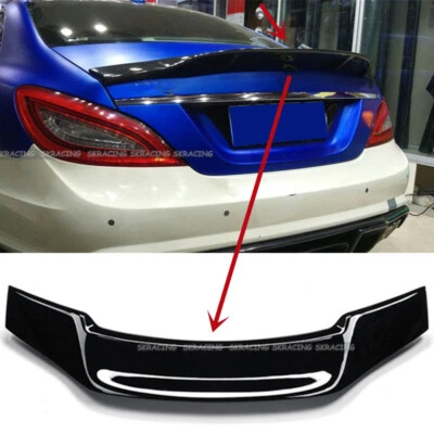 Alerón trasero estilo R negro brillante para Mercedes Benz CLS W218 2012-18 Foto 1 de 4