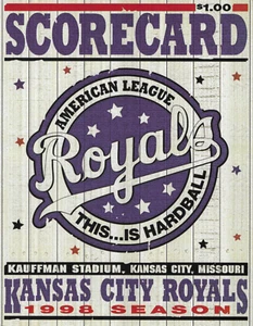 Scorecard Kansas City Royals vs Baltimore Orioles 1998 Kaufman Stadium Ripkin - Picture 1 of 6
