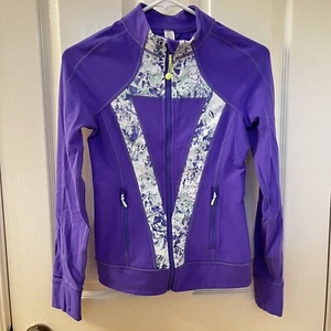 Ivivva Athletica by Lululemon Full Zip Jacket Purple Girls Size 12 - Picture 1 of 13