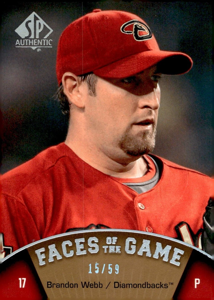 2009 SP Authentic Silver #91 Brandon Webb /59 Arizona Diamondbacks - Image 1 of 2