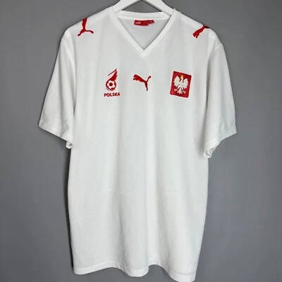 POLAND 2008/2009 HOME FOOTBALL SHIRT JERSEY PUMA SIZE XL ADULT - Image 1 of 4
