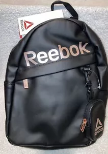 Reebok Jude Mini Backpack Black Rose Gold With Coin Purse NWT - Picture 1 of 7