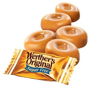 Werther's ORIGINAL "SUGAR FREE CARAMEL" Hard Candies, BULK BAG-PRICE-LIMITED NOW - Picture 1 of 5