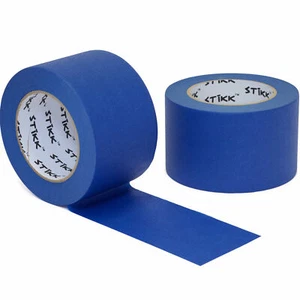 Painters Masking Tape Blue 2 roll pack of 3" x 60 yards (72mm x 55m) STIKK - Picture 1 of 3