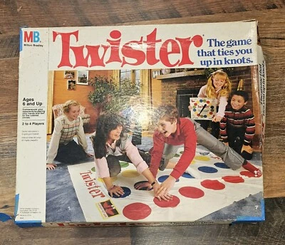 Vintage 1986 Milton Bradley Twister Board Game Used - Image 1 of 4