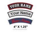Custom Embroidered Name Tag Sew on Patch Biker Rocker Badge 4 (F-1)