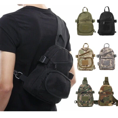 Bolso Bandolera Táctico Militar Mochila Pequeña Deportes al Aire Libre Riñonera Foto 1 de 4