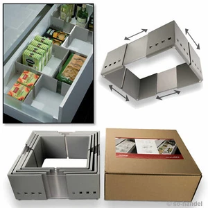 SO-TECH® CuisioFlex 4er Set Organisationsrahmen Schubladenteiler Fachteiler - Bild 1 von 1