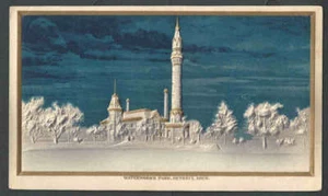 Ca 1911 PPC Detroit Mi Waterworks Park Embossed Mint - Picture 1 of 1