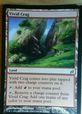 Vivid Crag Red Lorwyn Edition Uncommon Beautiful Magic The Gathering Land Card