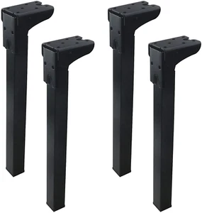 Geesatis 4 Pcs Folding Table Legs Metal Furniture Legs Height 300Mm / 12 Inch Co - Picture 1 of 12
