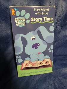Blues Clues VHS 1998 Storytime Play Along With Blue Nick Jr Orange Tape Classic - Bild 1 von 7