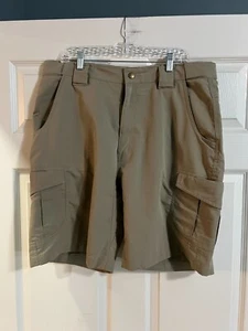 Tru Spec Shorts Mens 38 Cargo Pocket Tactical Utility Cotton TAN Workwear - Picture 1 of 3