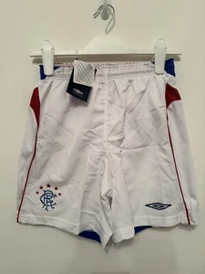 Rangers Vintage retro Umbro Home Football Shorts 2006/7 Large Boys New with tags - Picture 1 of 5