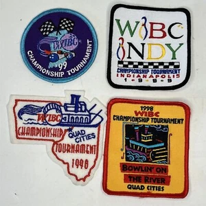 4 seltene Vintage WIBC Championship Patches Quad Cities Indianapolis 1998 1999 - Bild 1 von 6