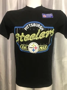 Camiseta TRENCH M 38" EQUIPO NFL fútbol americano bk/neón de los Pittsburgh Steelers de colección EE. UU. - Imagen 1 de 5