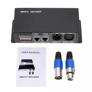 4CH DMX 512 Decoder Led strip Digital Controller RGBW 4 Channel Dimmer DC12V-24V - Picture 1 of 7
