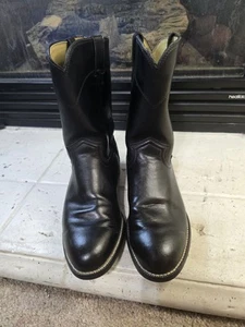 Botas de Vaquero Justin Clásicas Negras Roper Para Hombre Talla 9.5 Estilo D 3133 - Imagen 1 de 23